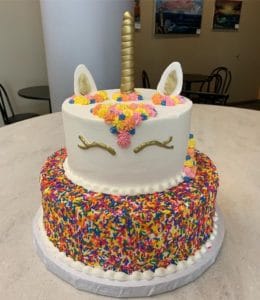 custom special occasion unicorn cake